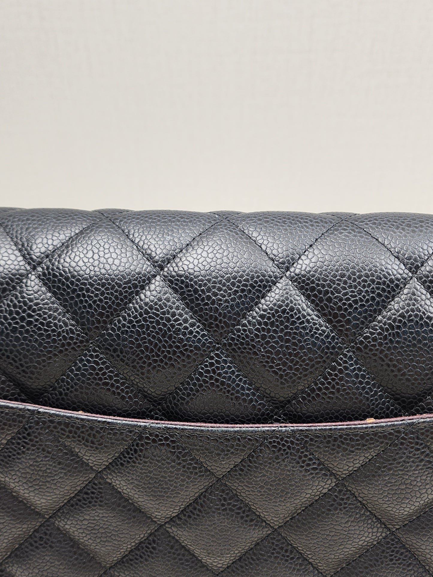 Chanel Black Caviar Classic Jumbo Flap Bag (GHW)