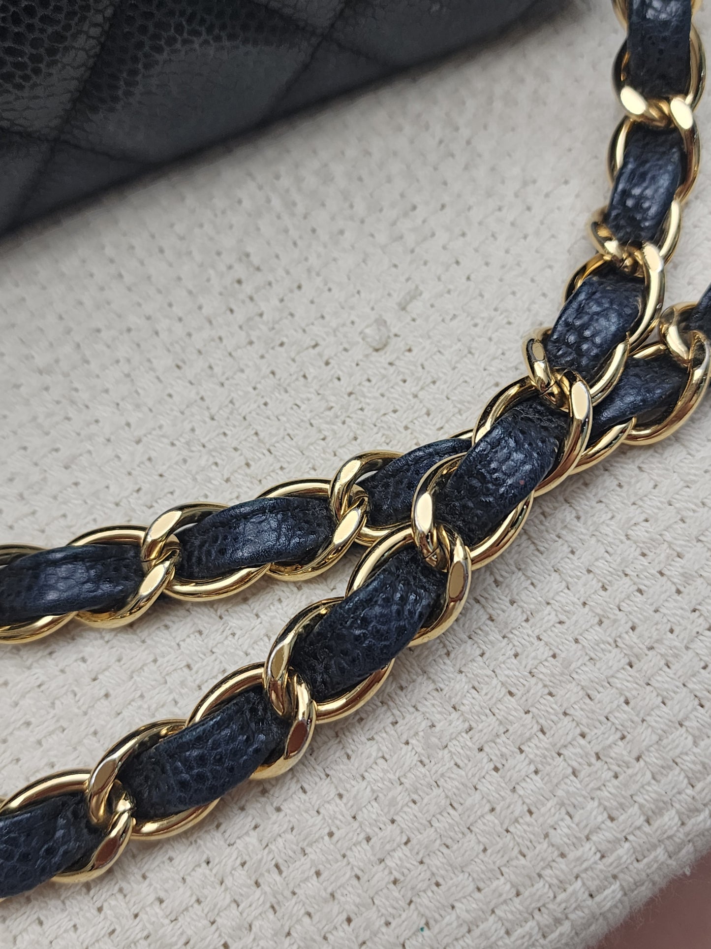 Chanel Black Caviar Classic Jumbo Flap Bag (GHW)