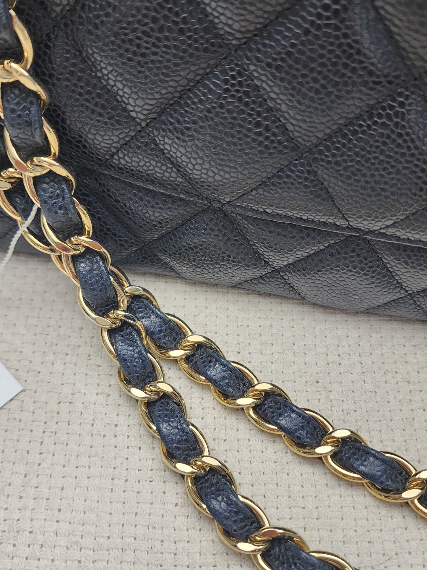 Chanel Black Caviar Classic Jumbo Flap Bag (GHW)