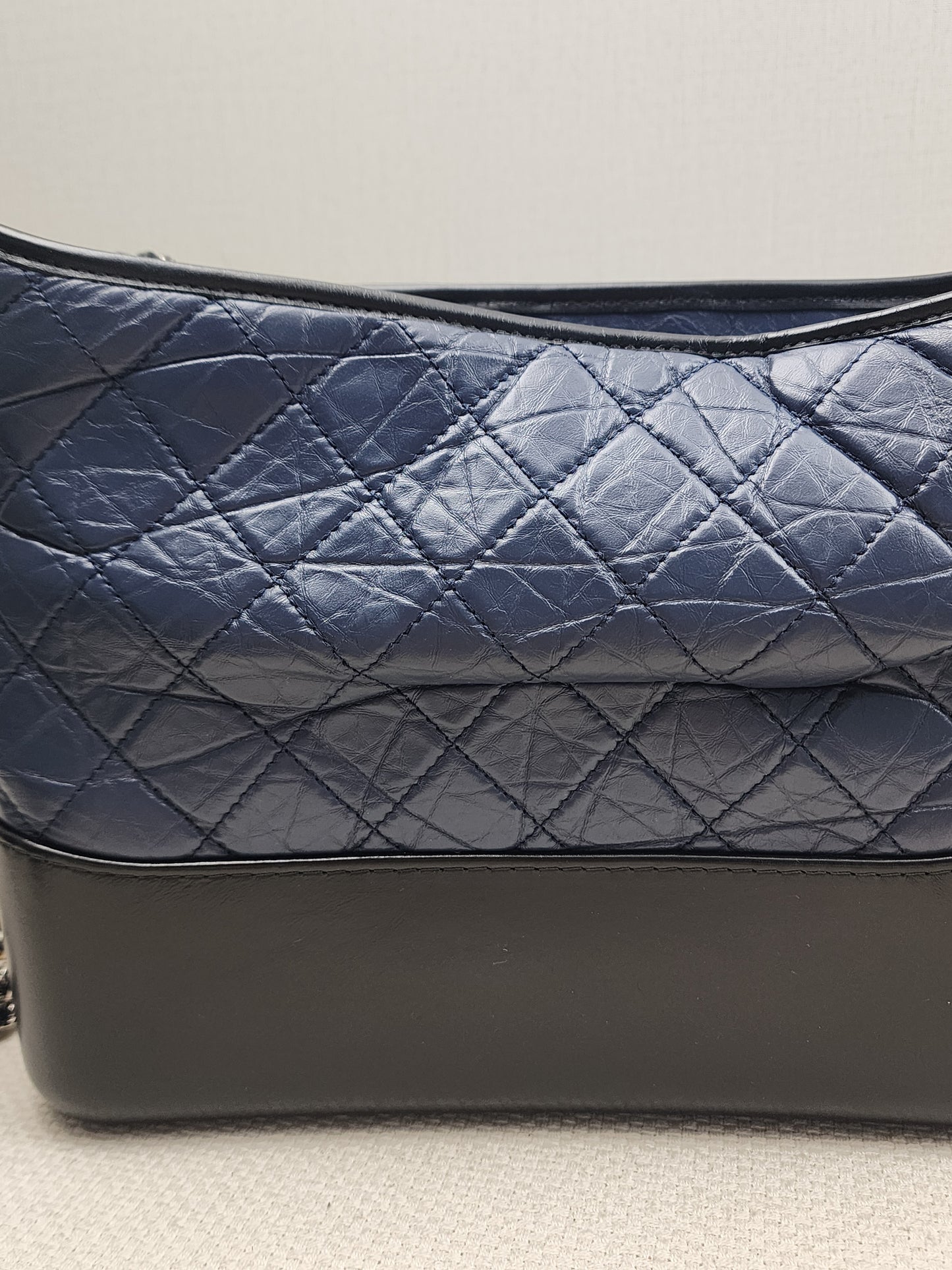 LV Blue Aged Calfskin Medium Gabrielle