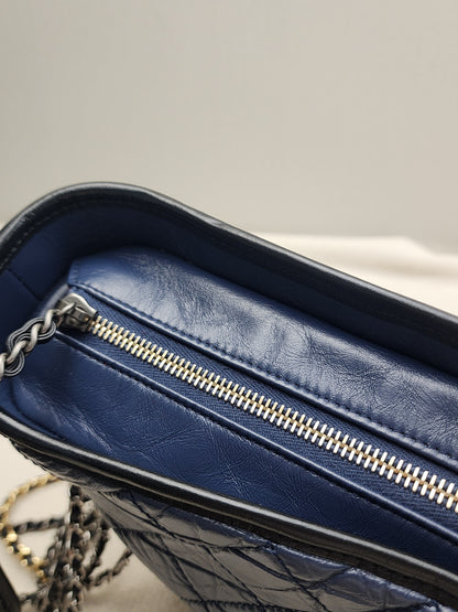 LV Blue Aged Calfskin Medium Gabrielle