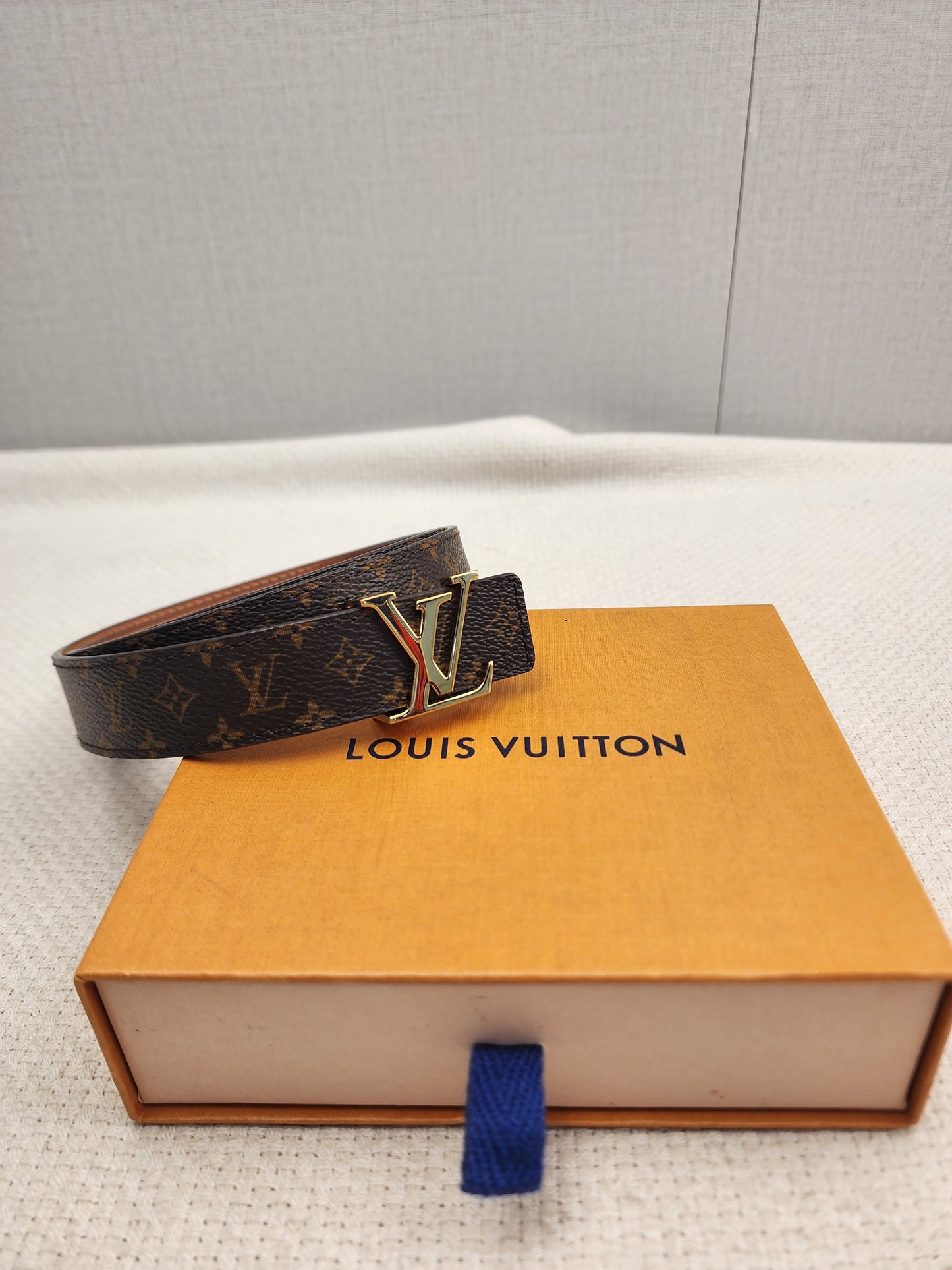 Lv Monogram Initials Belt 25mm