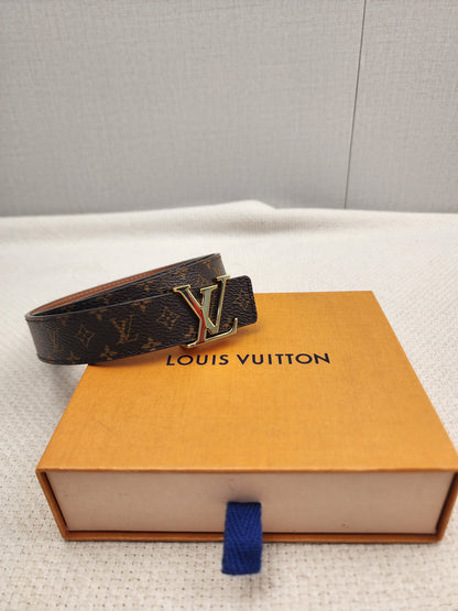 Lv Monogram Initials Belt 25mm