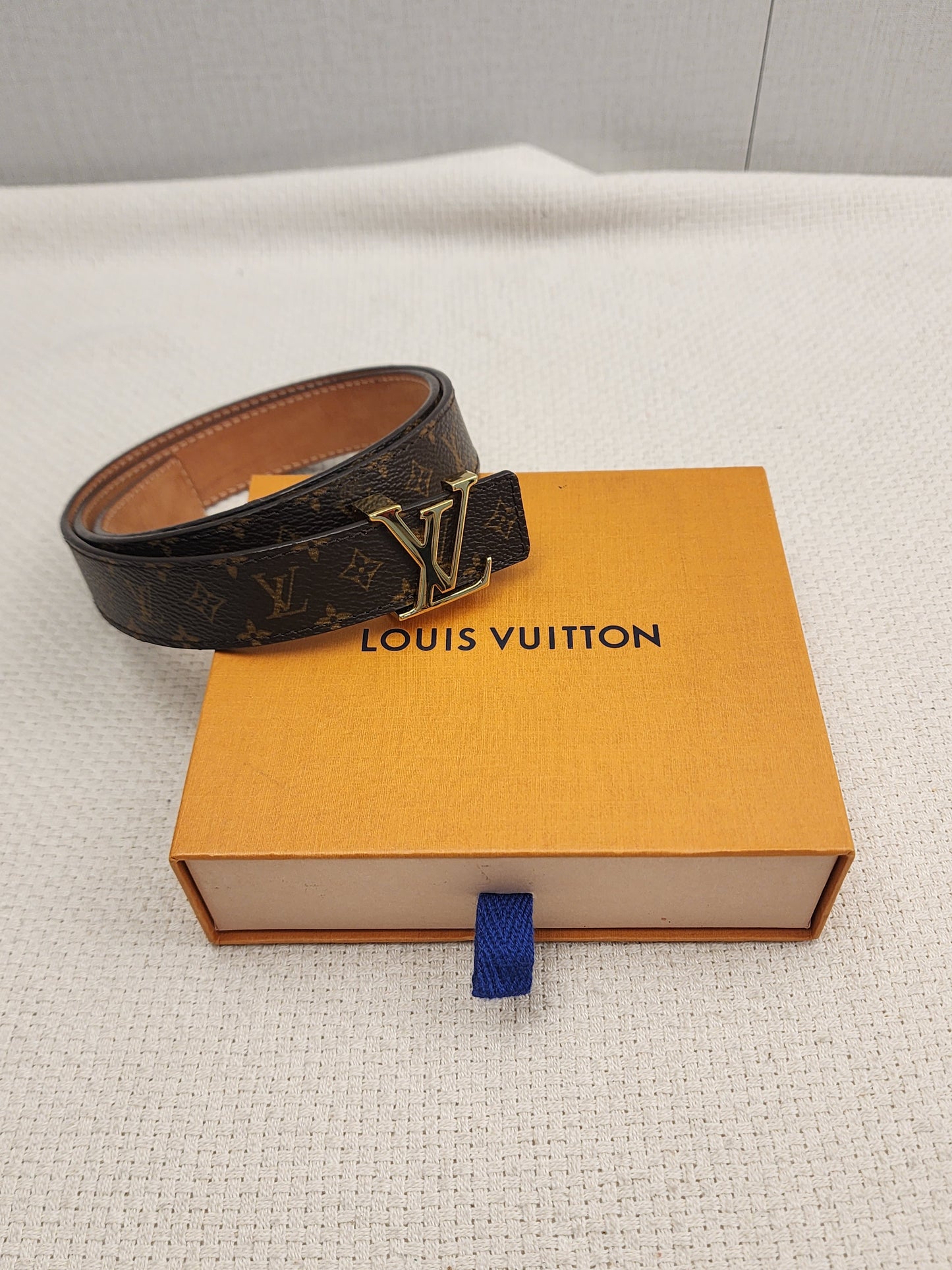 Lv Monogram Initials Belt 25mm
