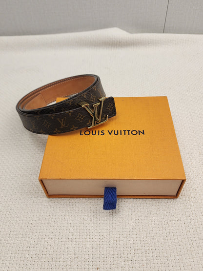 Lv Monogram Initials Belt 25mm