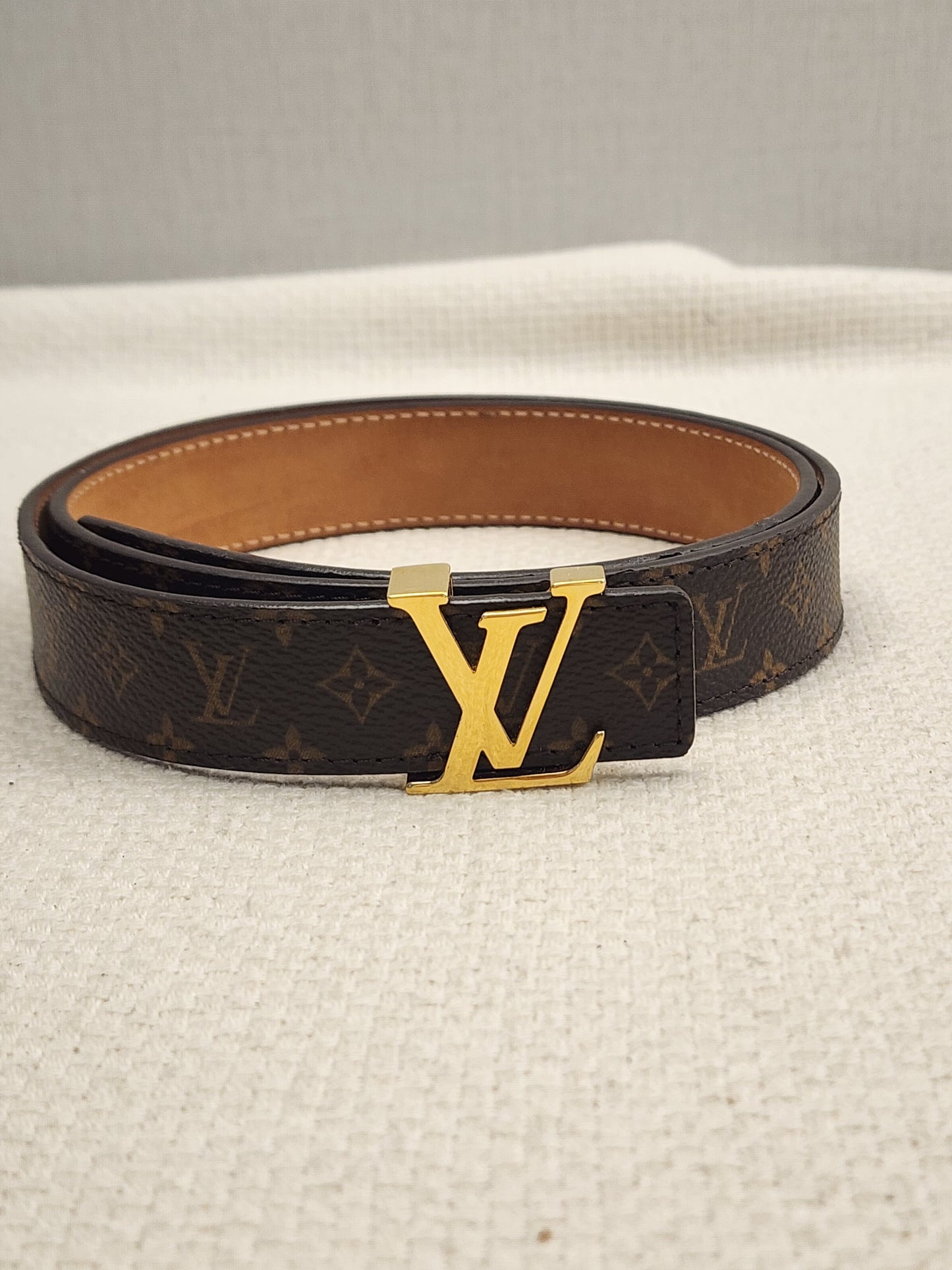 Lv Monogram Initials Belt 25mm