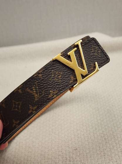 Lv Monogram Initials Belt 25mm