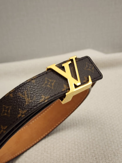 Lv Monogram Initials Belt 25mm