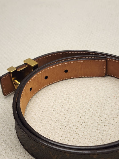 Lv Monogram Initials Belt 25mm