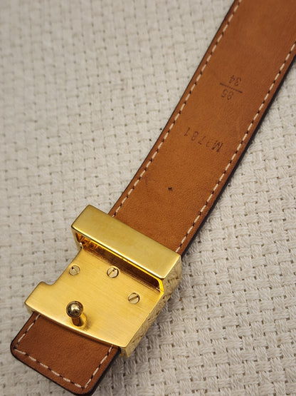 Lv Monogram Initials Belt 25mm