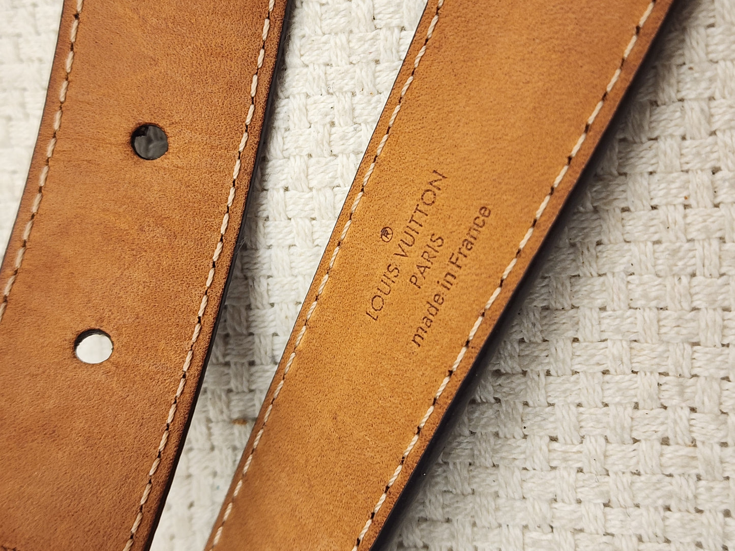 Lv Monogram Initials Belt 25mm