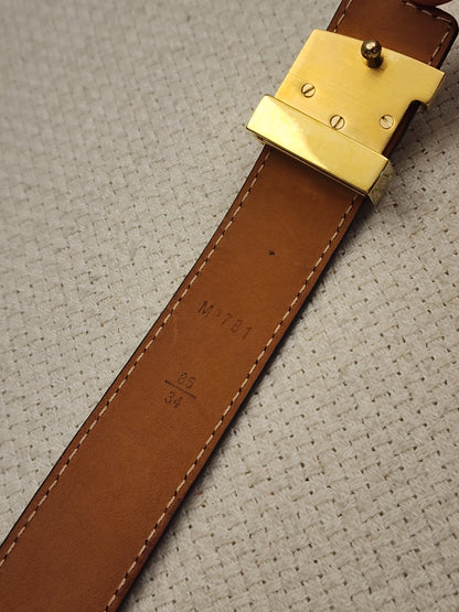 Lv Monogram Initials Belt 25mm