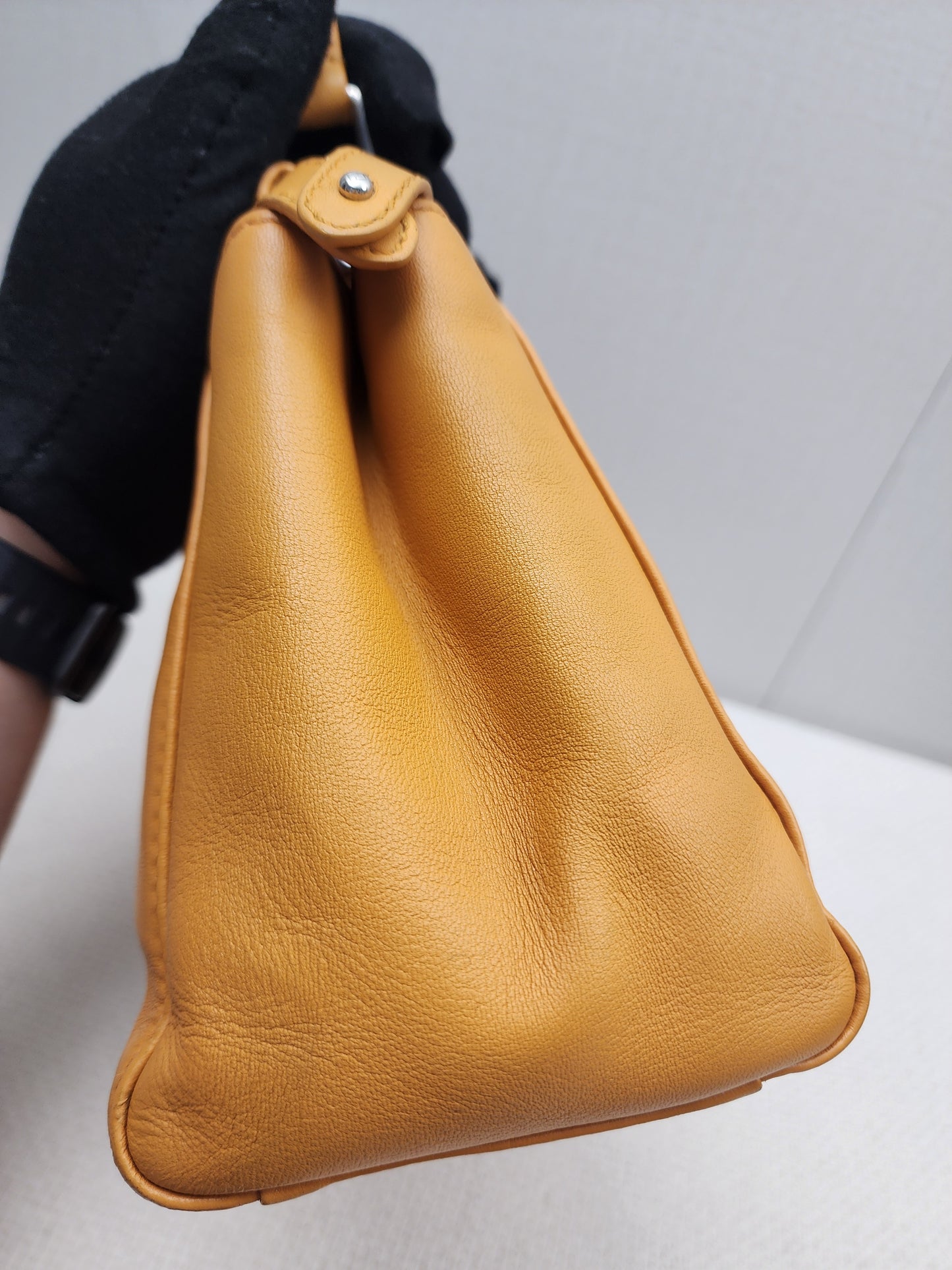 Fendi Caramel Brown Calfskin Mini Peekaboo