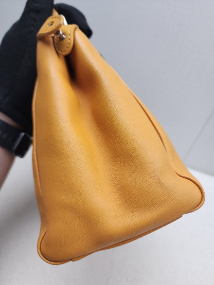 Fendi Caramel Brown Calfskin Mini Peekaboo