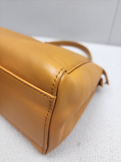 Fendi Caramel Brown Calfskin Mini Peekaboo