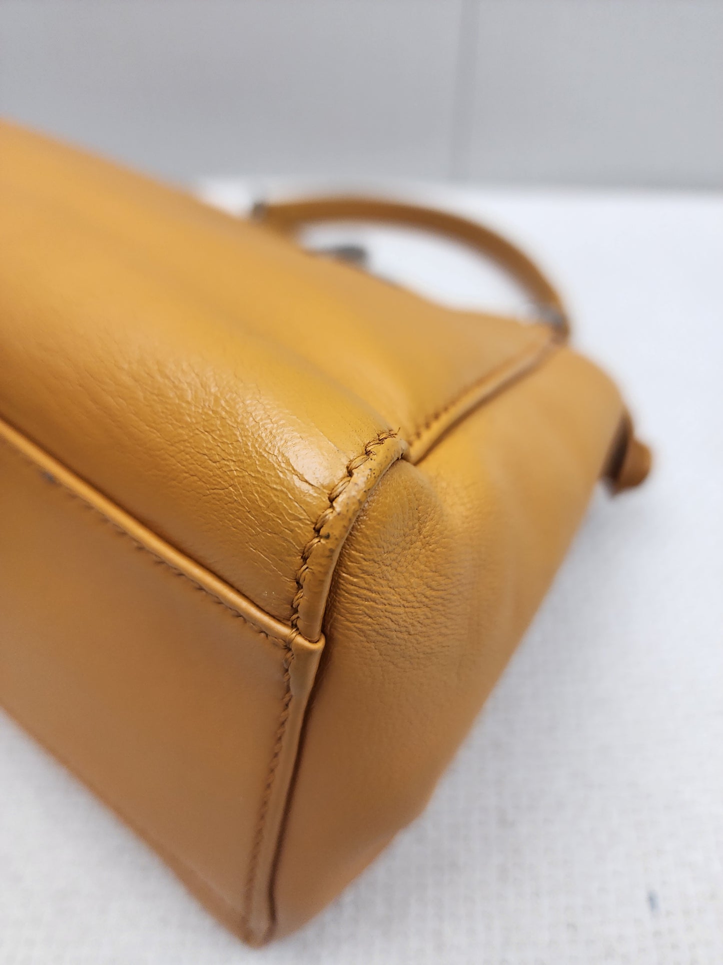 Fendi Caramel Brown Calfskin Mini Peekaboo