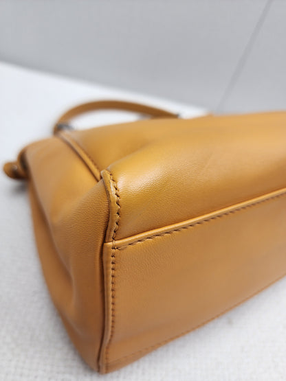 Fendi Caramel Brown Calfskin Mini Peekaboo