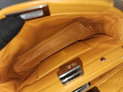 Fendi Caramel Brown Calfskin Mini Peekaboo