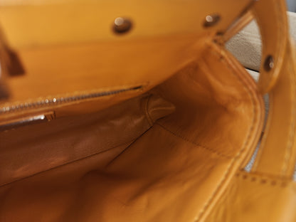 Fendi Caramel Brown Calfskin Mini Peekaboo