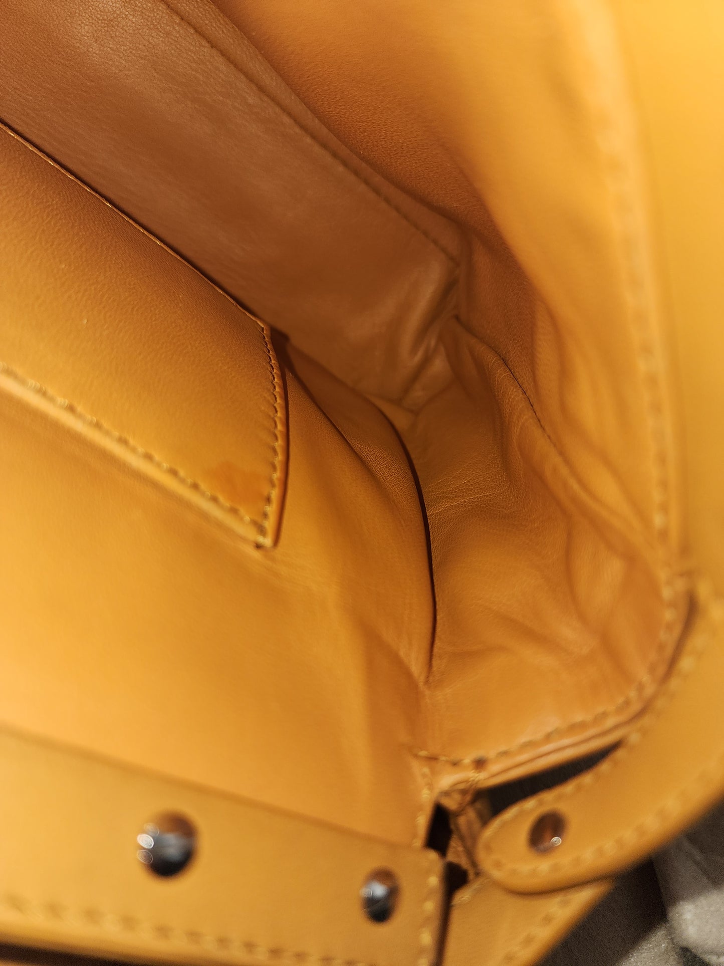 Fendi Caramel Brown Calfskin Mini Peekaboo