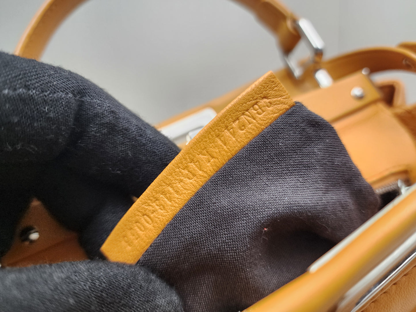 Fendi Caramel Brown Calfskin Mini Peekaboo