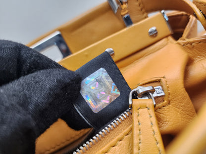 Fendi Caramel Brown Calfskin Mini Peekaboo