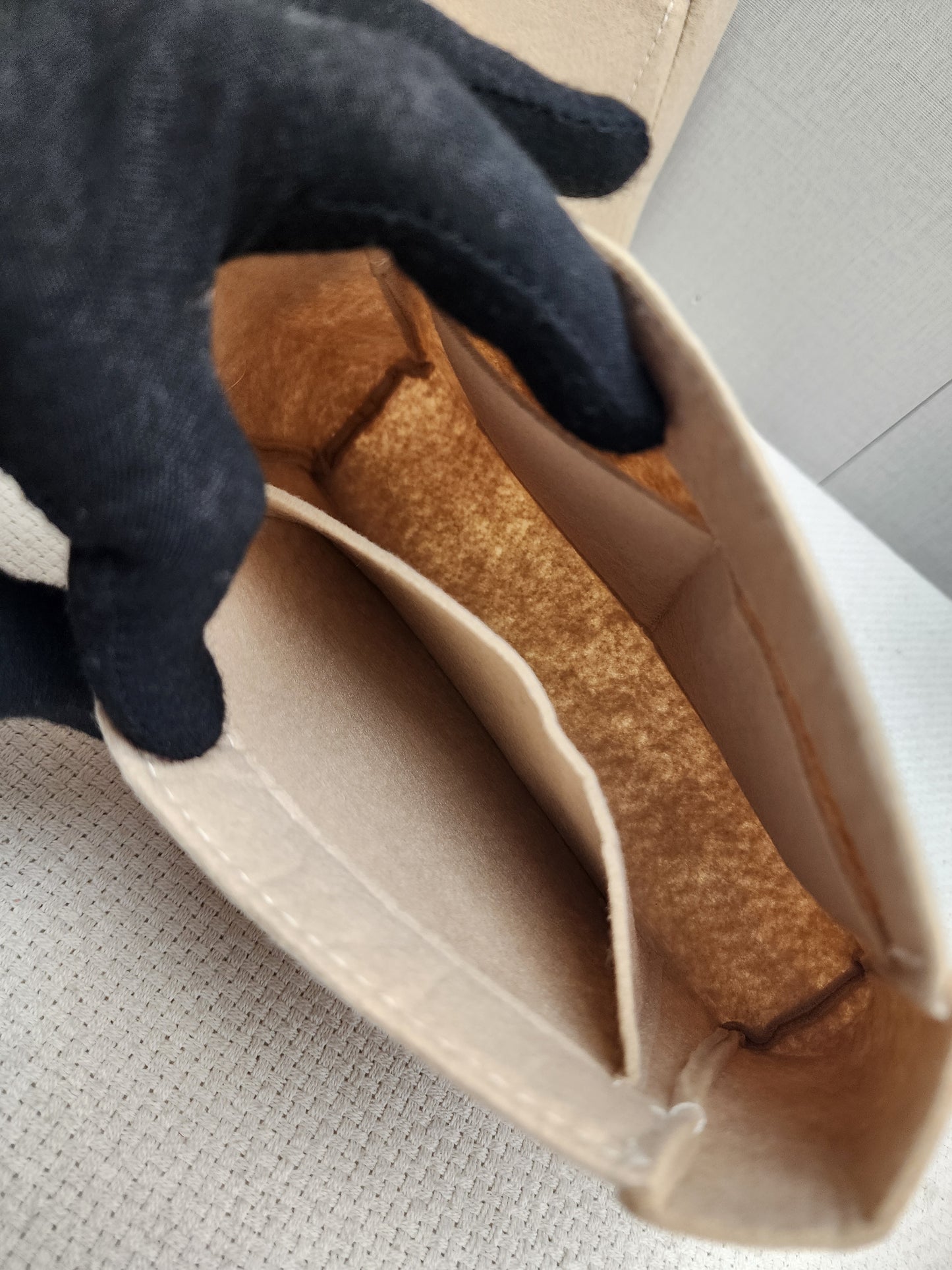 Fendi Caramel Brown Calfskin Mini Peekaboo