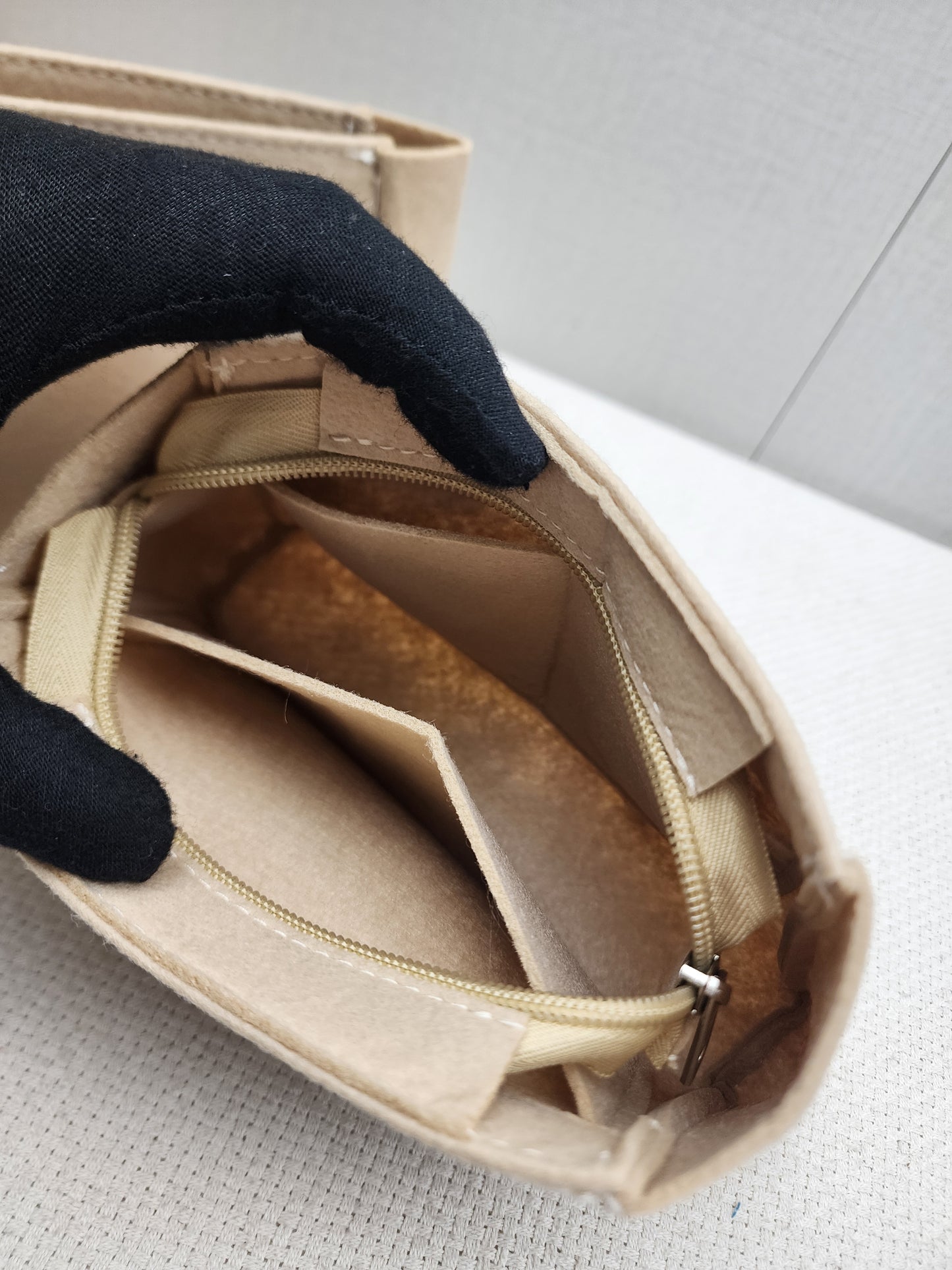 Fendi Caramel Brown Calfskin Mini Peekaboo