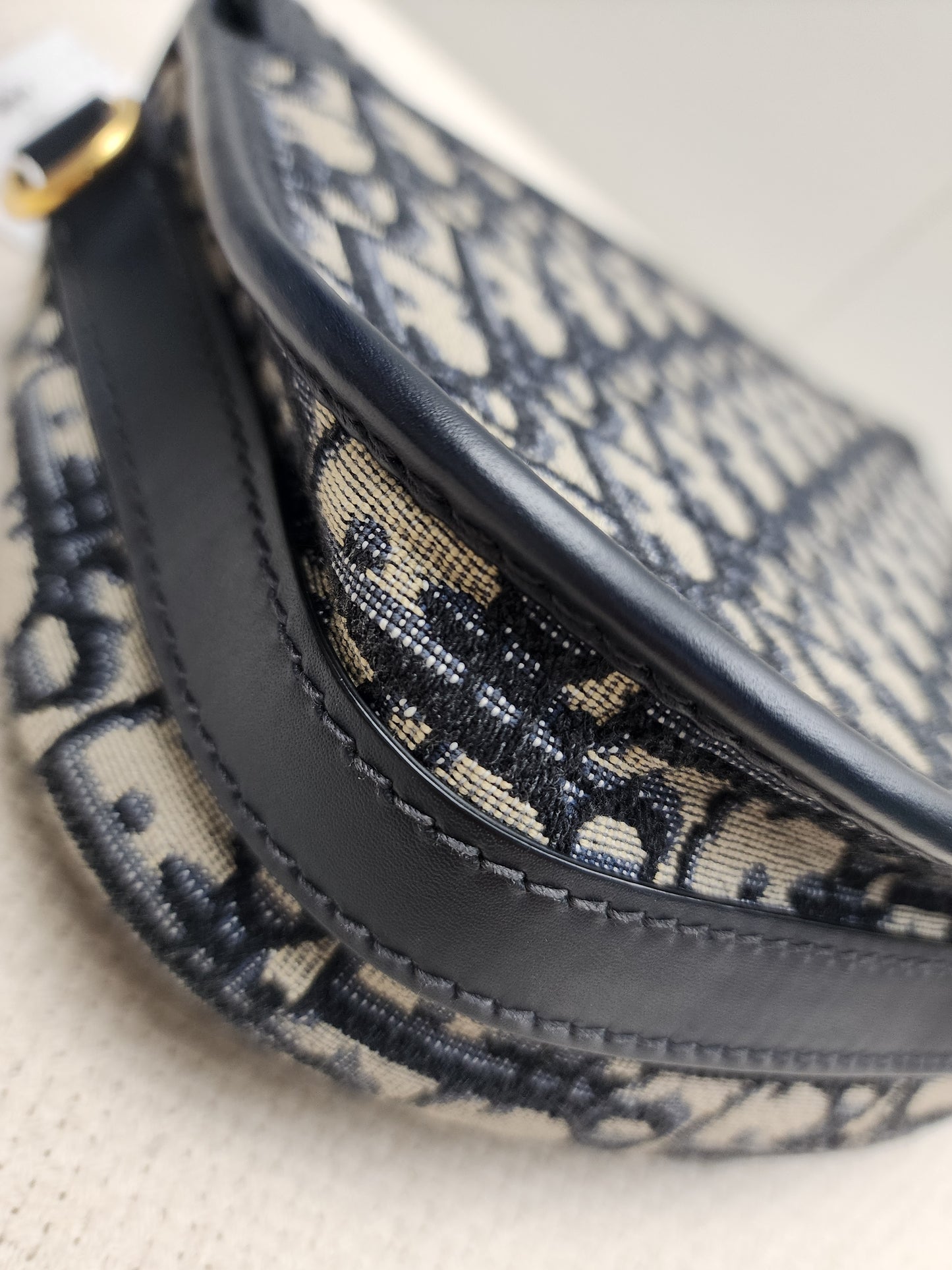Dior Medium Blue Oblique Jacquard Bobby Bag