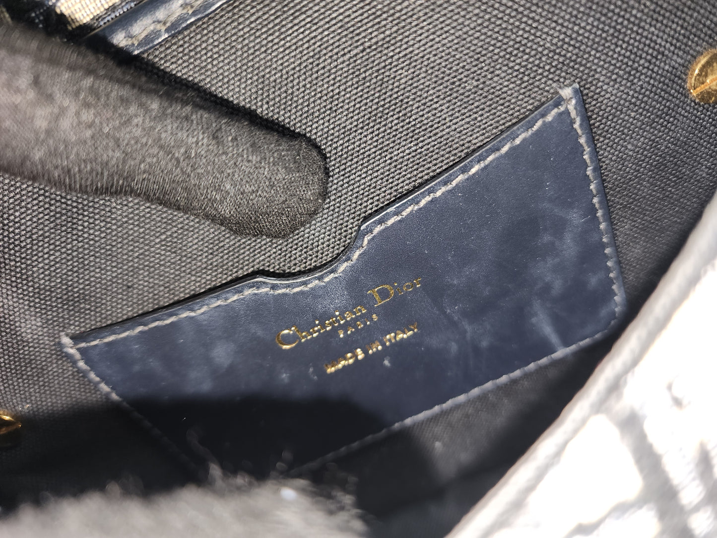 Dior Medium Blue Oblique Jacquard Bobby Bag