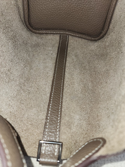 Hermes Etoupe Picotin 18 (PHW)