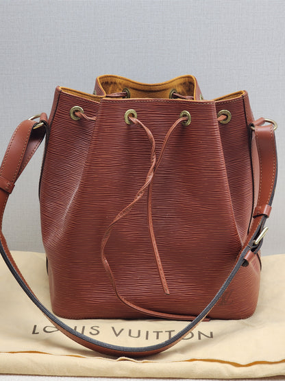 LV Brown Kenyan Fawn Epi Petit Noe