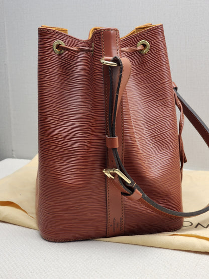 LV Brown Kenyan Fawn Epi Petit Noe