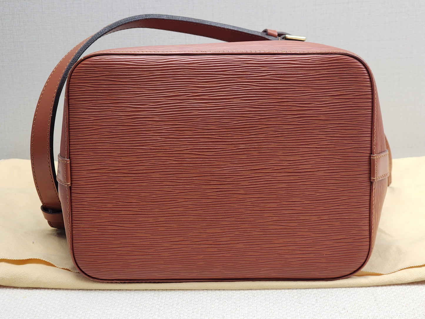 LV Brown Kenyan Fawn Epi Petit Noe