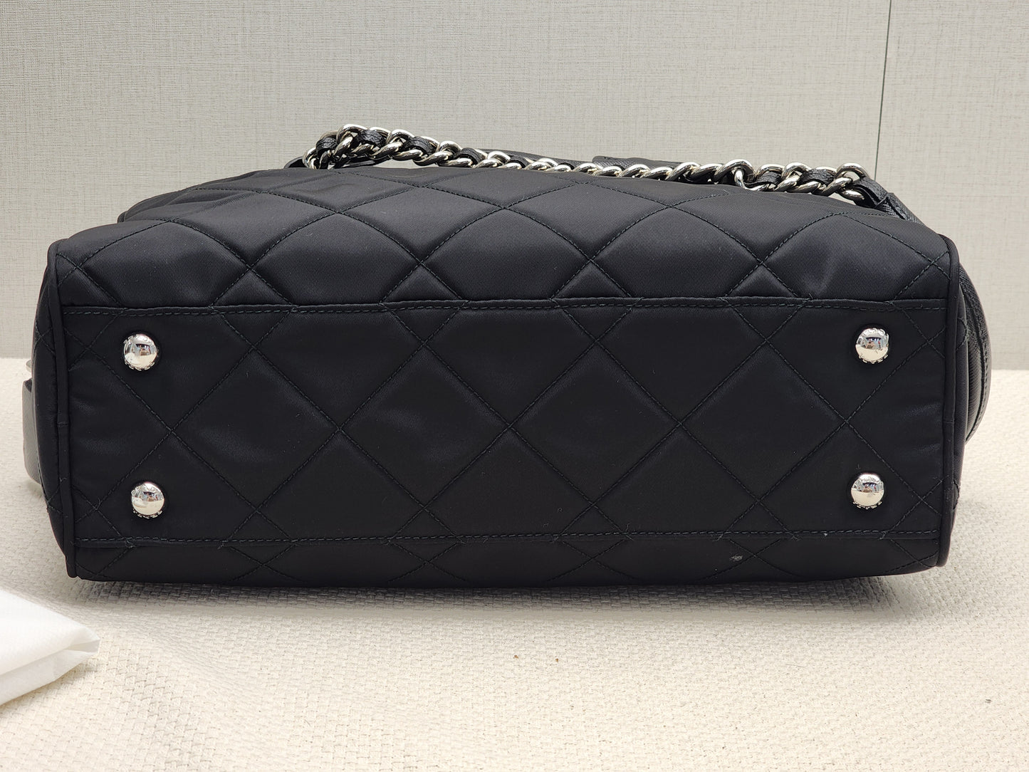 Prada Black Nylon Tessuto Bauletto Shoulder Bag