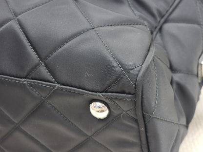 Prada Black Nylon Tessuto Bauletto Shoulder Bag
