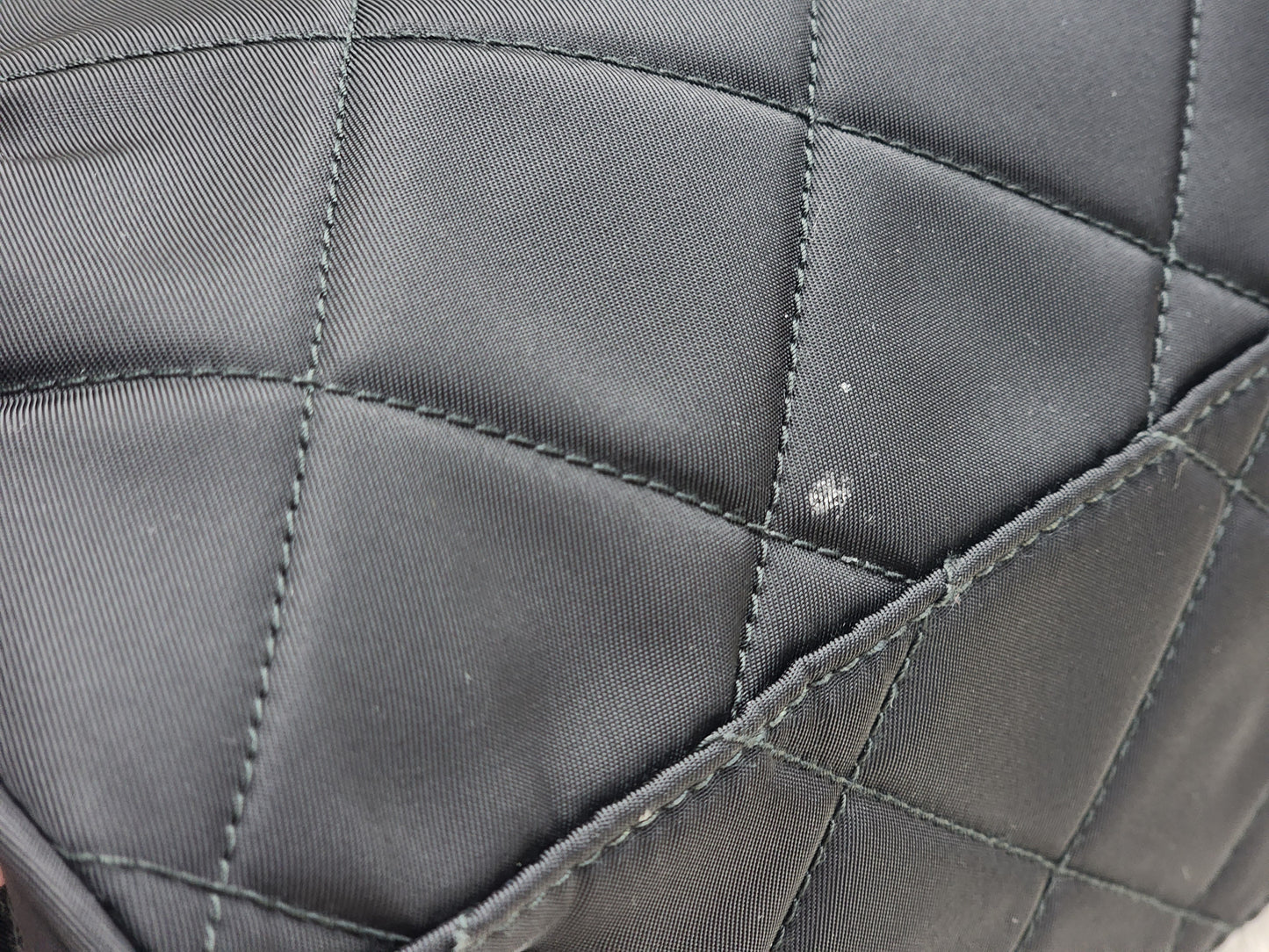 Prada Black Nylon Tessuto Bauletto Shoulder Bag