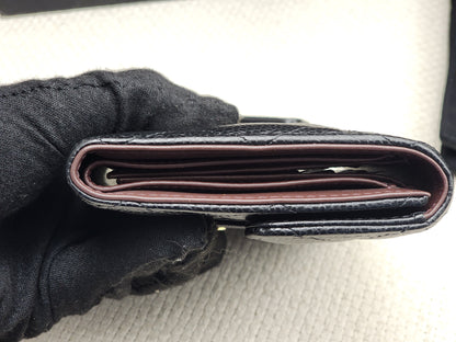 Black Caviar Classic Small Flap Wallet (LGHW)