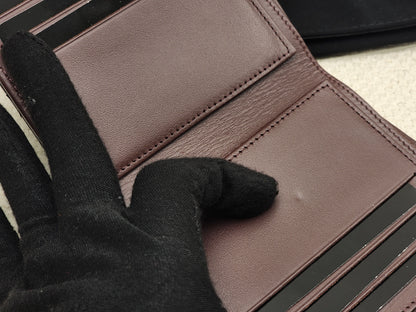 Black Caviar Classic Small Flap Wallet (LGHW)