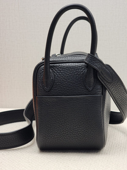 Hermes Noir Mini Lindy (PHW)