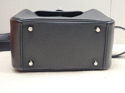 Hermes Noir Mini Lindy (PHW)