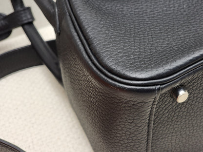 Hermes Noir Mini Lindy (PHW)