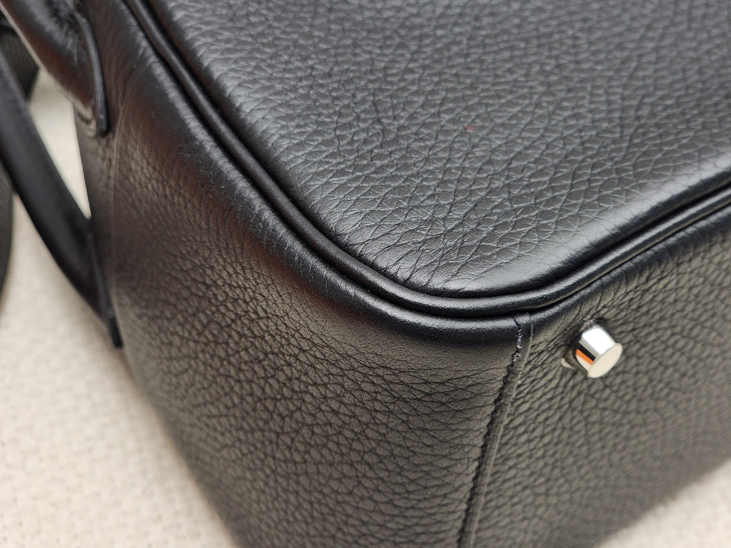 Hermes Noir Mini Lindy (PHW)