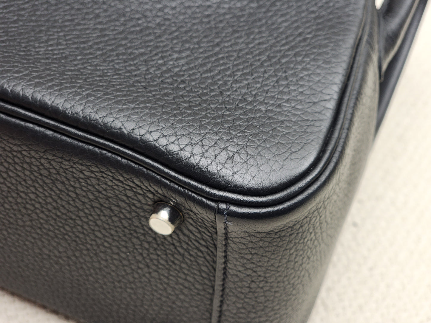 Hermes Noir Mini Lindy (PHW)