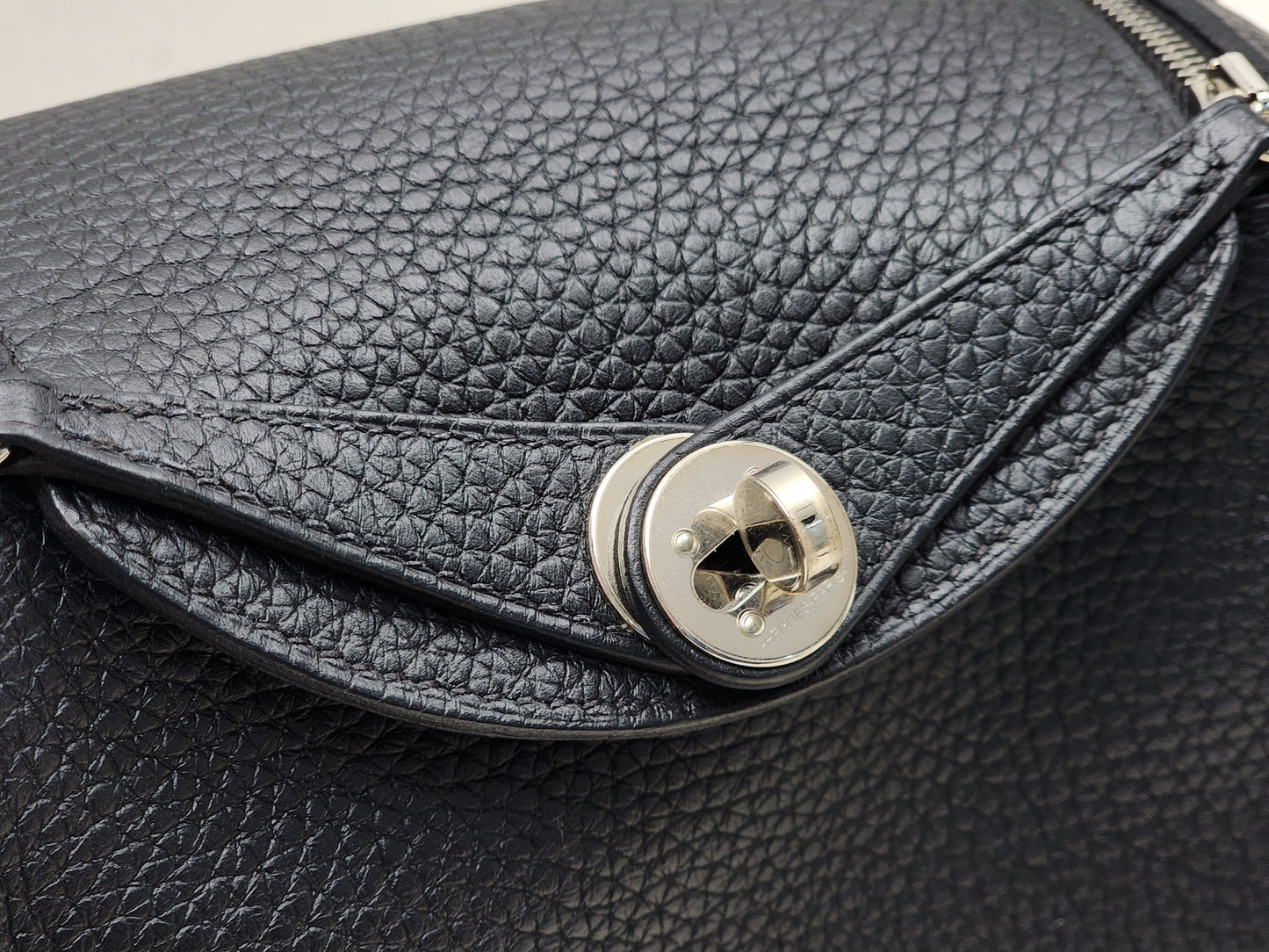 Hermes Noir Mini Lindy (PHW)