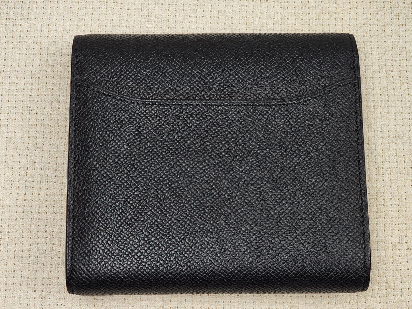 Hermes Noir Epsom Constance Compact Wallet (PHW)