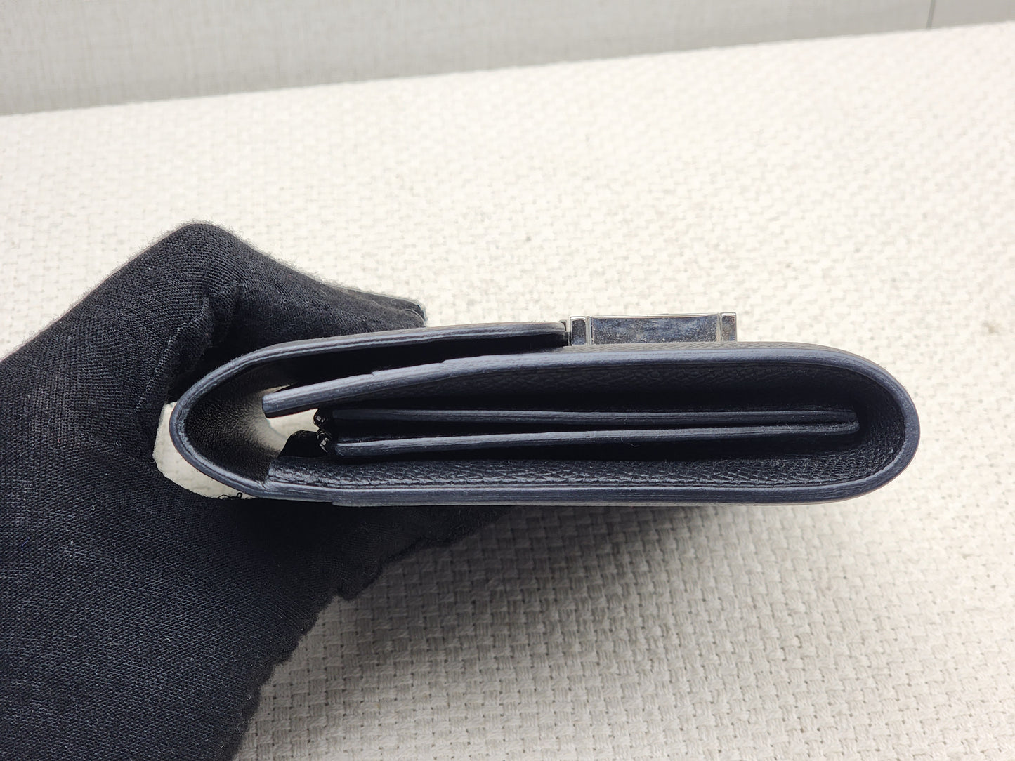Hermes Noir Epsom Constance Compact Wallet (PHW)