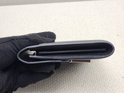 Hermes Noir Epsom Constance Compact Wallet (PHW)