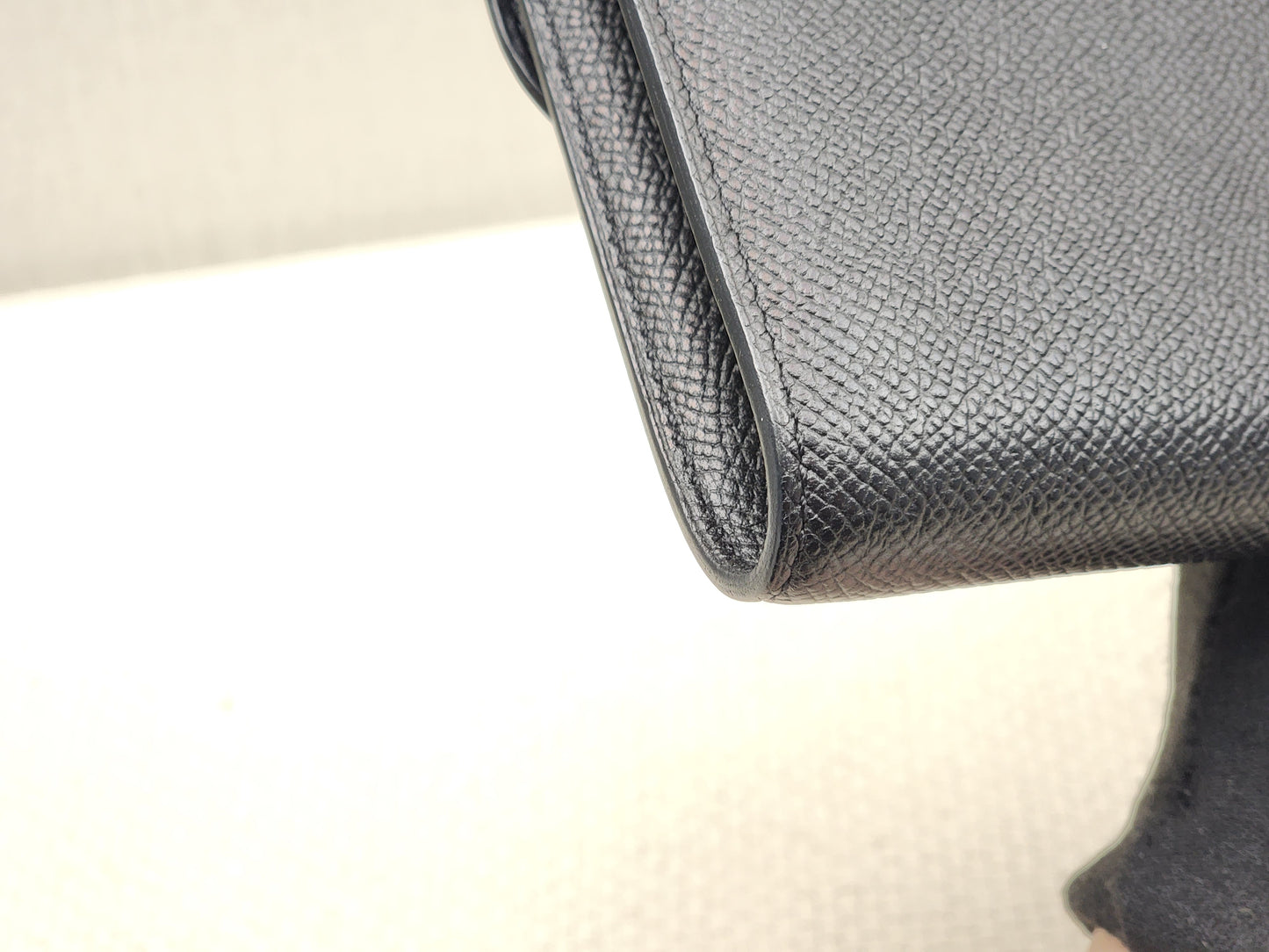 Hermes Noir Epsom Constance Compact Wallet (PHW)