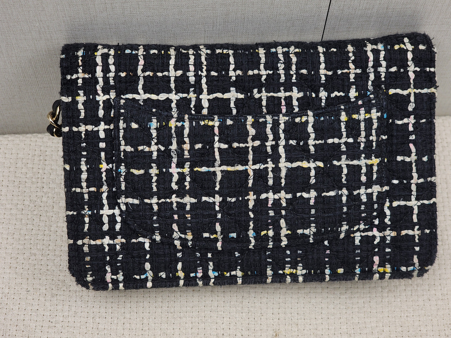 Chanel Black Tweed WOC (GHW)